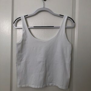 AVEC LES FILLES CroppedWhite Tank size  L XL